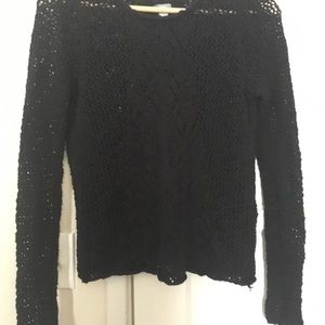 AERIE SLIT BACK KNITTED SWEATER